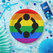 Rainbow Niche Pride Flag Pappteller (Party)