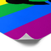 Rainbow Niche Pride Flag Poster (Ecke)
