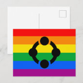 Rainbow Niche Pride Flag Postkarte (Vorne/Hinten)