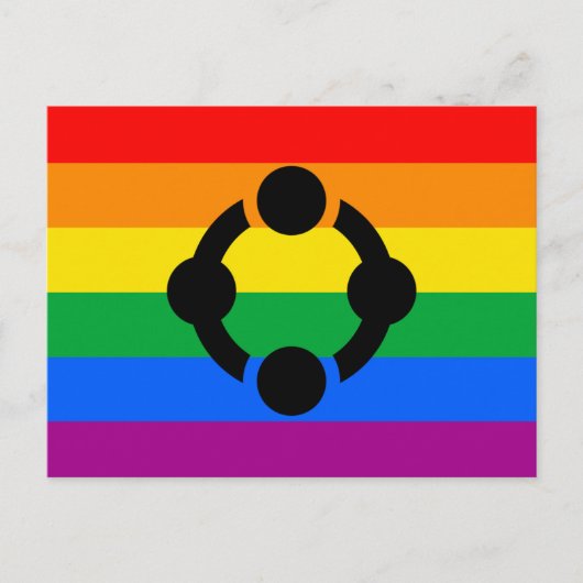 Rainbow Niche Pride Flag Postkarte (Vorderseite)