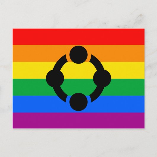 Rainbow Niche Pride Flag Postkarte (Vorderseite)