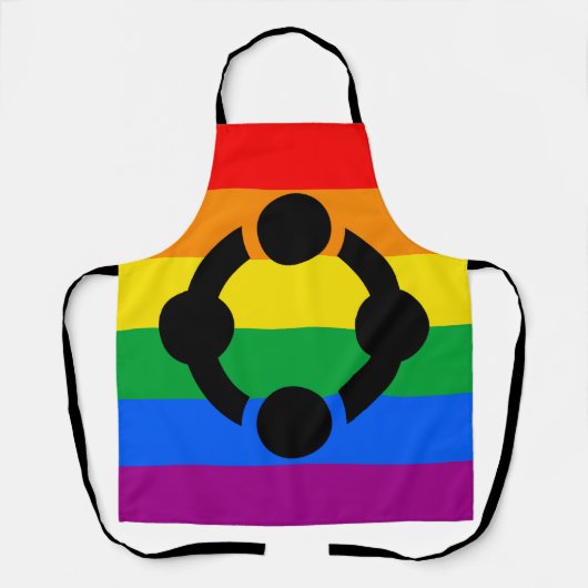 Rainbow Niche Pride Flag Schürze (Vorderseite)
