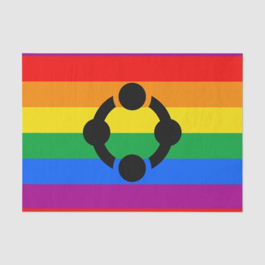 Rainbow Niche Pride Flag Seidenpapier (Vorderseite)