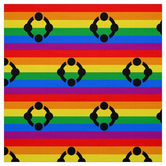 Rainbow Niche Pride Flag Stoff (Muster)