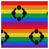 Rainbow Niche Pride Flag Stoff (Nahaufnahme)