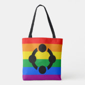 Rainbow Niche Pride Flag Tasche (Rückseite)