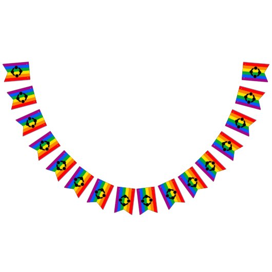 Rainbow Niche Pride Flag Wimpelkette (Alle)