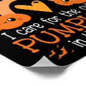 Rainbow Nicu Nurse Niedliche Pumpkins in Patch Ha Poster (Ecke)
