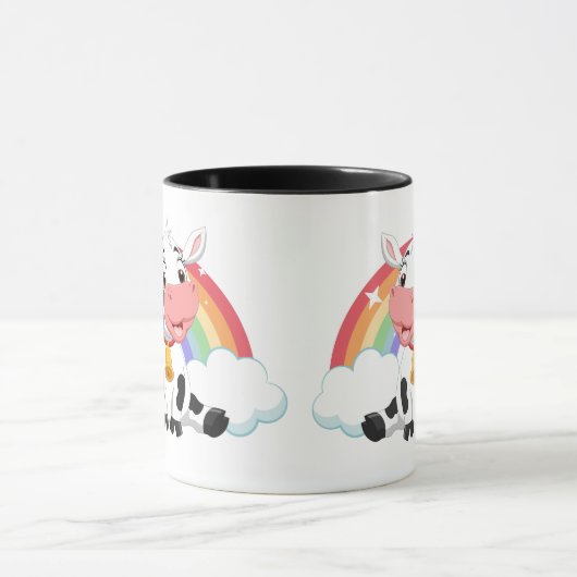 Rainbow Niedlich Baby Cow Tasse (Zentrum)