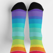 Rainbow Niedlich Colorful Gay Pride Artistic LGBTQ Socken (Oben)