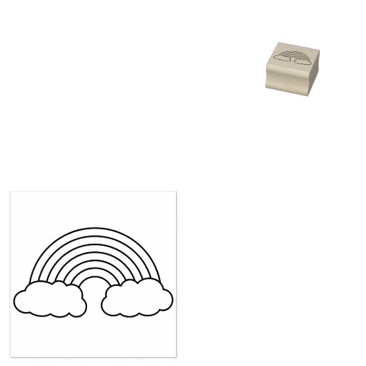 Rainbow Niedlich Kids Gummistempel (Stempel)