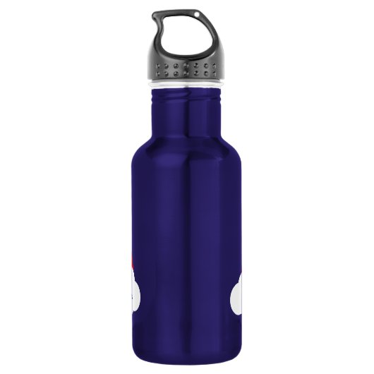 Rainbow Niedlich Kinder Wasser Flasche mit Name Edelstahlflasche (Rückseite)