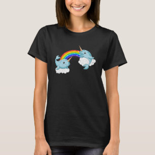 Rainbow Niedlich WhalSea Creature Ocean Mammal Nar T-Shirt