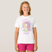 Rainbow Nineth Birthday Girl 9. Iridescent T-Shirt (Vorne ganz)