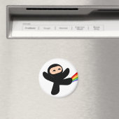 Rainbow Ninja Kick Magnet (In Situ (Geschirrspüler))