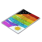 Rainbow Nite and Day Psalms 91:5-6 Notizblock (Linke Seite)