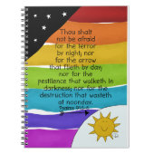 Rainbow Nite and Day Psalms 91:5-6 Notizblock (Vorderseite)