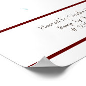 Rainbow Noahs Einladung zur Ark Baby Shower Poster (Ecke)