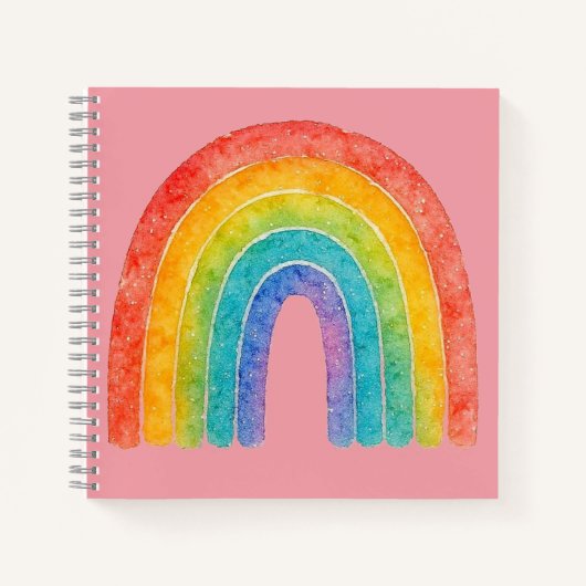 Rainbow-Notebook. Notizblock (Vorderseite)