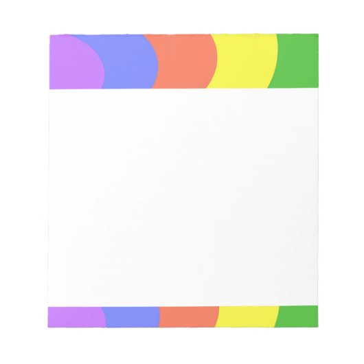 Rainbow Notepad Notizblock (Vorderseite)