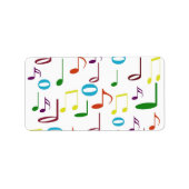 Rainbow Notes-Label Adressaufkleber (Vorne)