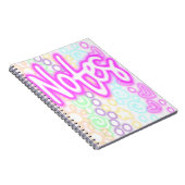 Rainbow “Notes” Notebook – Neon Pastel Aesthetic Notizblock (Rechte Seite)