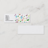 Rainbow Notes-Visitenkarte Mini Visitenkarte (Vorne/Hinten)