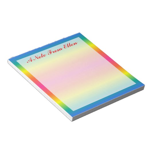 Rainbow Notizblock (angewinkelt)