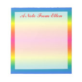 Rainbow Notizblock (Vorderseite)