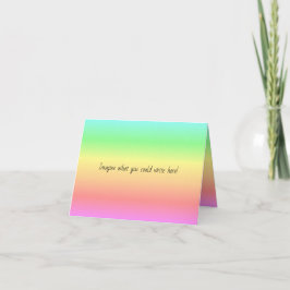 Rainbow-Notizkarte