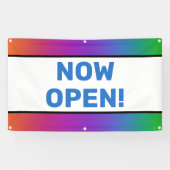 Rainbow Now Open Banner (Horizontal)