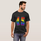 Rainbow Number 45 Team Junior Numbered Uniform T-Shirt (Vorne ganz)