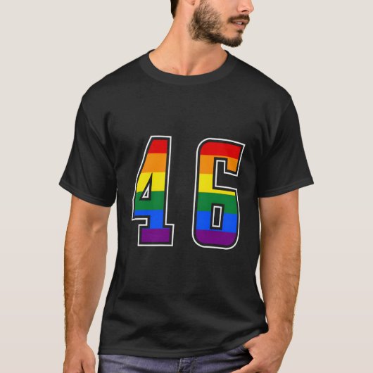 Rainbow Number 46 Team Junior Numbered Uniform T-Shirt (Vorderseite)