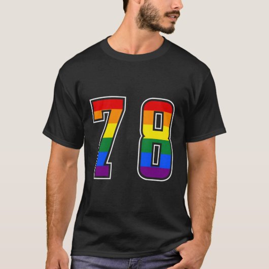 Rainbow Number 78 Team Junior Numbered Uniform T-Shirt (Vorderseite)