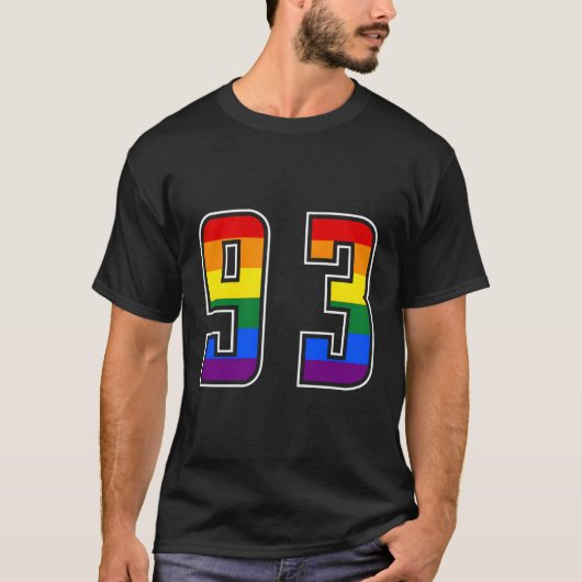 Rainbow Number 93 Team Junior Numbered Uniform T-Shirt (Vorderseite)