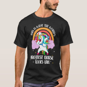 Rainbow Nurse Nurse Nursing Unicorsing weltweit Be T-Shirt