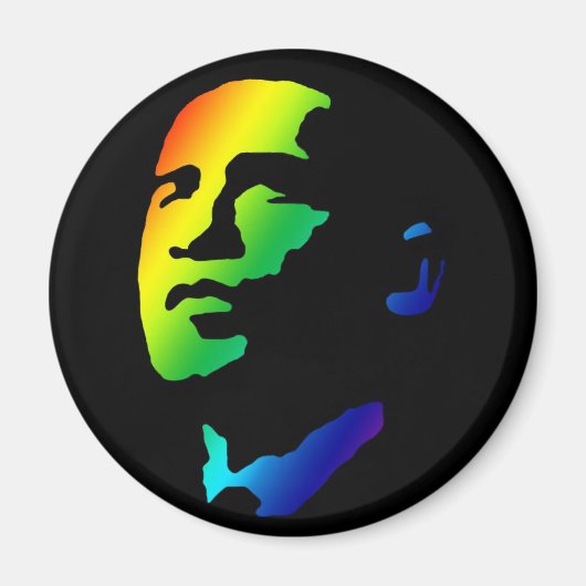 Rainbow-Obama-Magnet Magnet (Vorne)