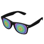 Rainbow-Objektive Partybrille (Schrägansicht)