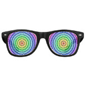 Rainbow-Objektive Partybrille (Vorderseite)
