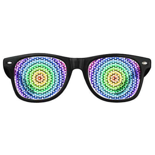 Rainbow-Objektive Partybrille (Vorderseite)