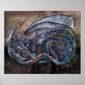 Rainbow Obsidian Dragon von Portia St Luke Poster (Vorne)