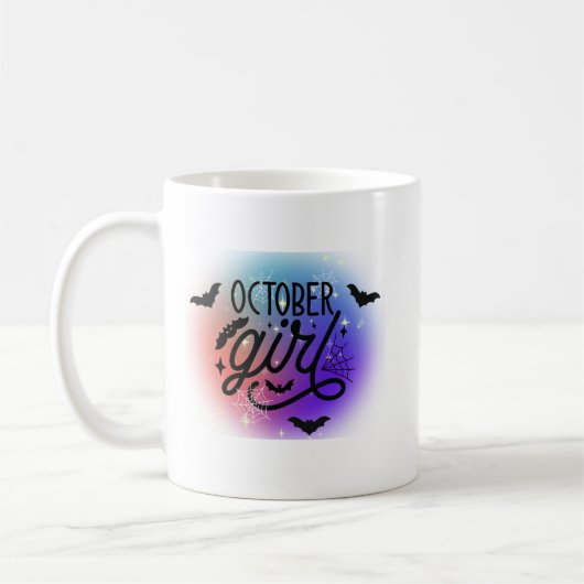 Rainbow October Girl Kaffeetasse (Links)