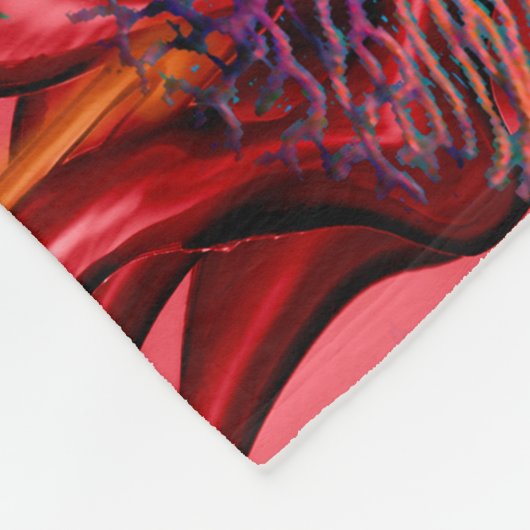 Rainbow Octopus Fleece Blanket (Ecke)