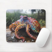 Rainbow Octopus Mousepad (Mit Mouse)