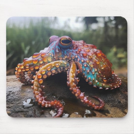 Rainbow Octopus Mousepad (Vorne)