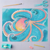 Rainbow Octopus tentacles Kraken Aquamarine Wasser Seidenpapier (Basteln)