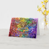 Rainbow of Animals Card Karte (Gelbe Blume)