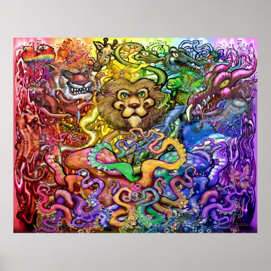 Rainbow of Animals Poster (Vorne)