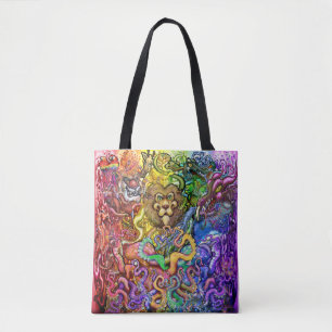 Rainbow of Animals Tote Bag Tasche