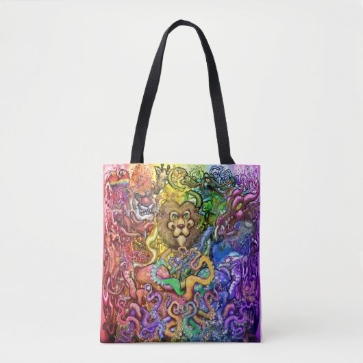 Rainbow of Animals Tote Bag Tasche (Vorderseite)